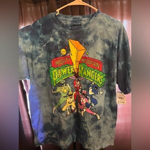 Power Rangers tie dye shirt